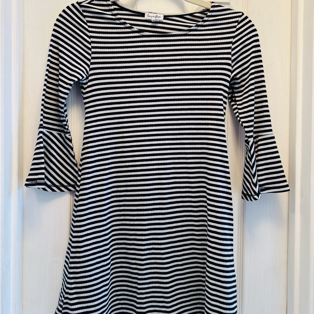 Girls Love Fire Bell Sleeve Dress